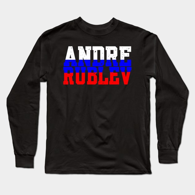 TENNIS: ANDRE RUBLEV Long Sleeve T-Shirt by King Chris